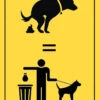 Pancarte Ramasser Les Besoins De Votre Chien - AnimObouffe
