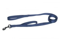 Laisse De Nylon Double Poignée Bleu Marin Pour Chien - Hunter Brand