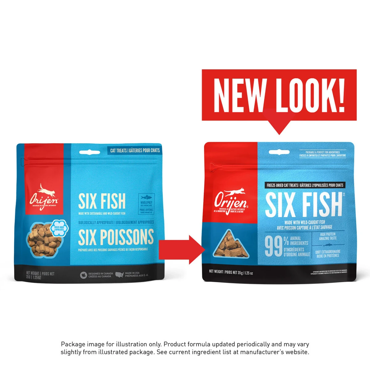 Gâterie lyophilisé Six Fish pour chats - ORIJEN Gâterie Lyophilisé Six Fish Pour Chats - ORIJEN -Animobouffe Magasin ORIJEN Freeze Dried Six Fish Cat Treat New Look Canada English optimize