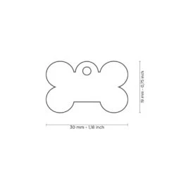 Médaille Pour Animaux Petit Os Bleu Clair - MyFamily -Animobouffe Magasin Tg1001 3 optimize 2