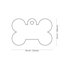 Médaille Pour Animaux Grand Os Rouge - MyFamily -Animobouffe Magasin Tg1002 3 optimize