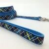 Laisse De Nylon Avec Motif à Carreaux Bleu - Pet Attire