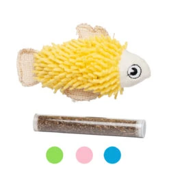Jouet Pour Chats En Forme De Poisson Avec Herbe à Chat - Büd'z