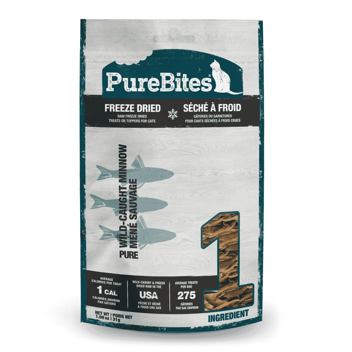 Gâterie de méné séché à froid pour chats - PureBites Gâterie De Méné Séché à Froid Pour Chats - PureBites -Animobouffe Magasin c3390 1 optimize