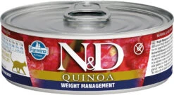 Nourriture En Boîte Contrôle Du Poids à L'agneau Pour Chats - Farmina Quinoa