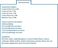 Bone-a-Mints Os Dentaire à La Menthe Pour Chien De 5 à 14lbs -Animobouffe Magasin ga61000 4 optimize