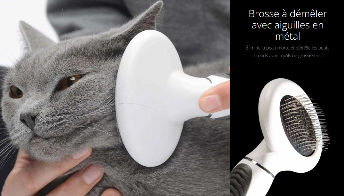 Trousse de toilettage pour chats à poils courts - Catit Trousse De Toilettage Pour Chats à Poils Courts - Catit -Animobouffe Magasin hg40000 7 optimize