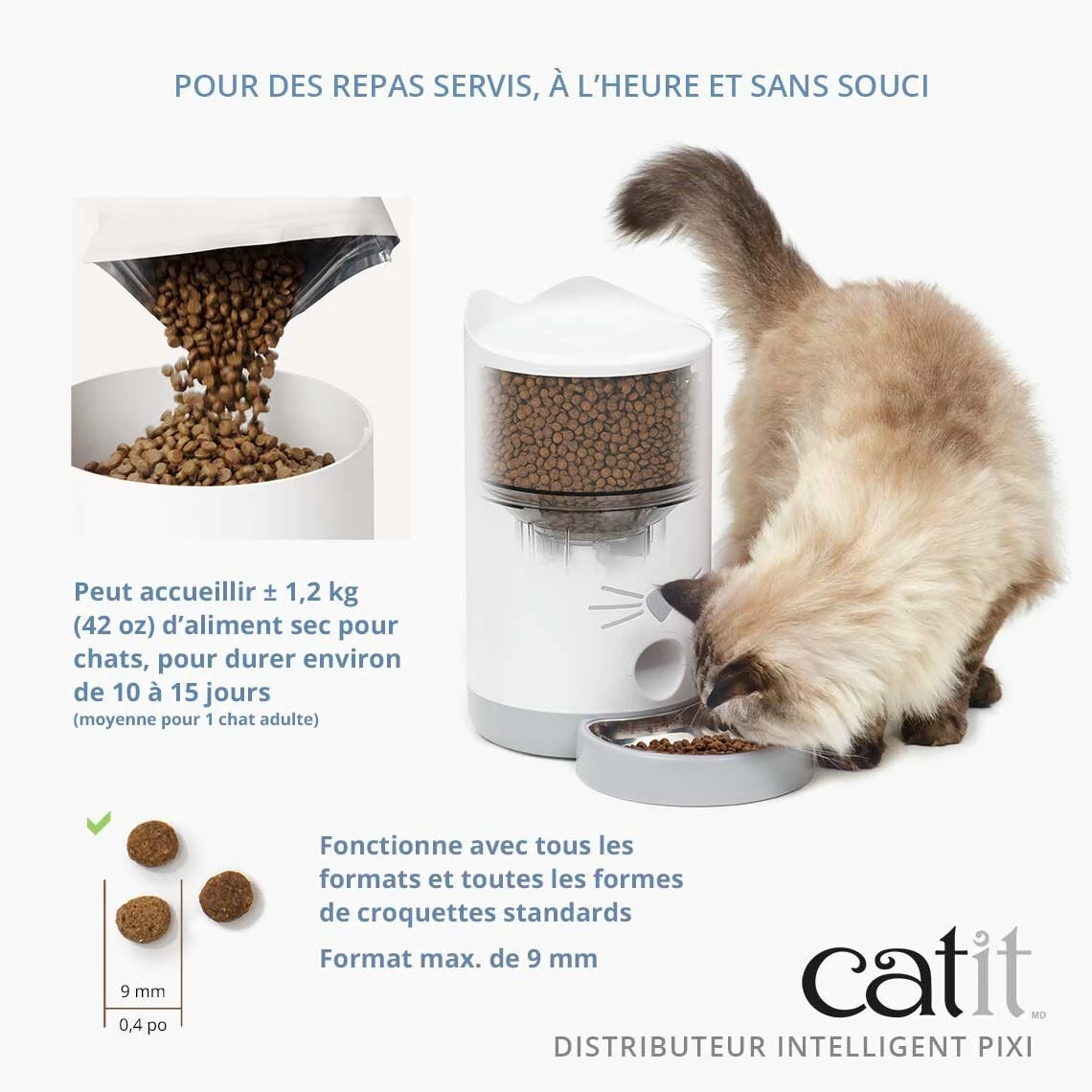 Distributeur Intelligent Pixi pour Chat - Catit Distributeur Intelligent Pixi Pour Chat - Catit -Animobouffe Magasin hg43752 3 optimize