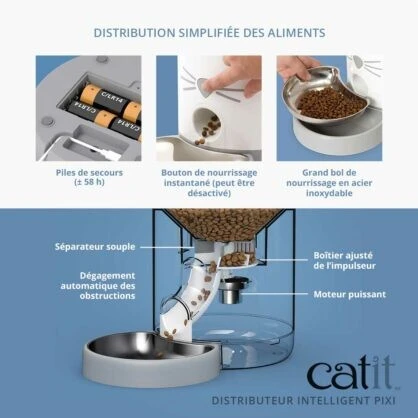 Distributeur Intelligent Pixi pour Chat - Catit Distributeur Intelligent Pixi Pour Chat - Catit -Animobouffe Magasin hg43752 4 optimize