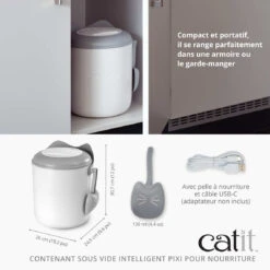 Contenant Sous Vide Intelligent Pour Nourriture - Catit PIXI -Animobouffe Magasin hg4756 4 optimize