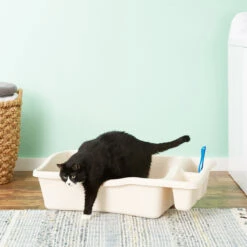 Bac à Litière Géant En Plastique Pour Chats - Petmate -Animobouffe Magasin ht47981 2 optimize