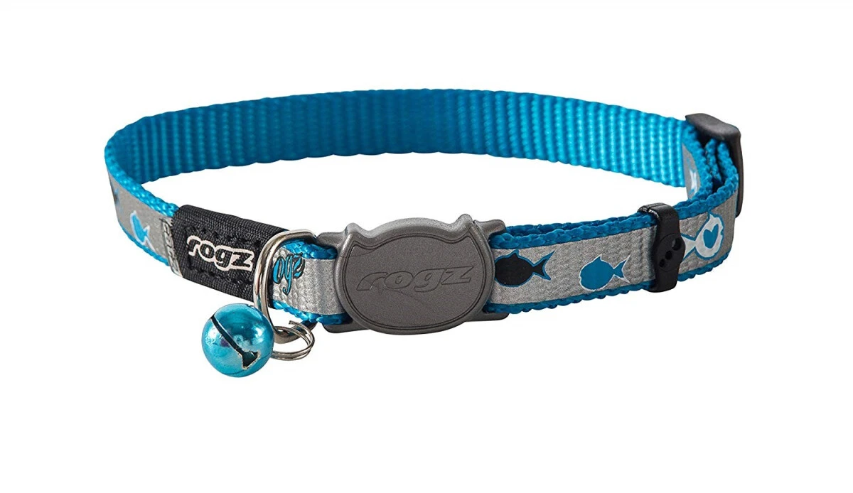 Collier pour Chats Reflexto Bleu à Motif de Poisson 8-12 Pouces" - Rogz Collier Pour Chats Reflexto Bleu à Motif De Poisson 8-12 Pouces" - Rogz -Animobouffe Magasin k50010 optimize