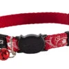 Collier Pour Chats Silkycat Rouge A Fermoir En Plastique 8-12"- Rogz