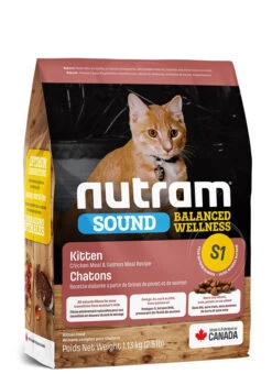 Nourriture Pour Chatons Au Poulet Et Saumon - Nutram Sound S1