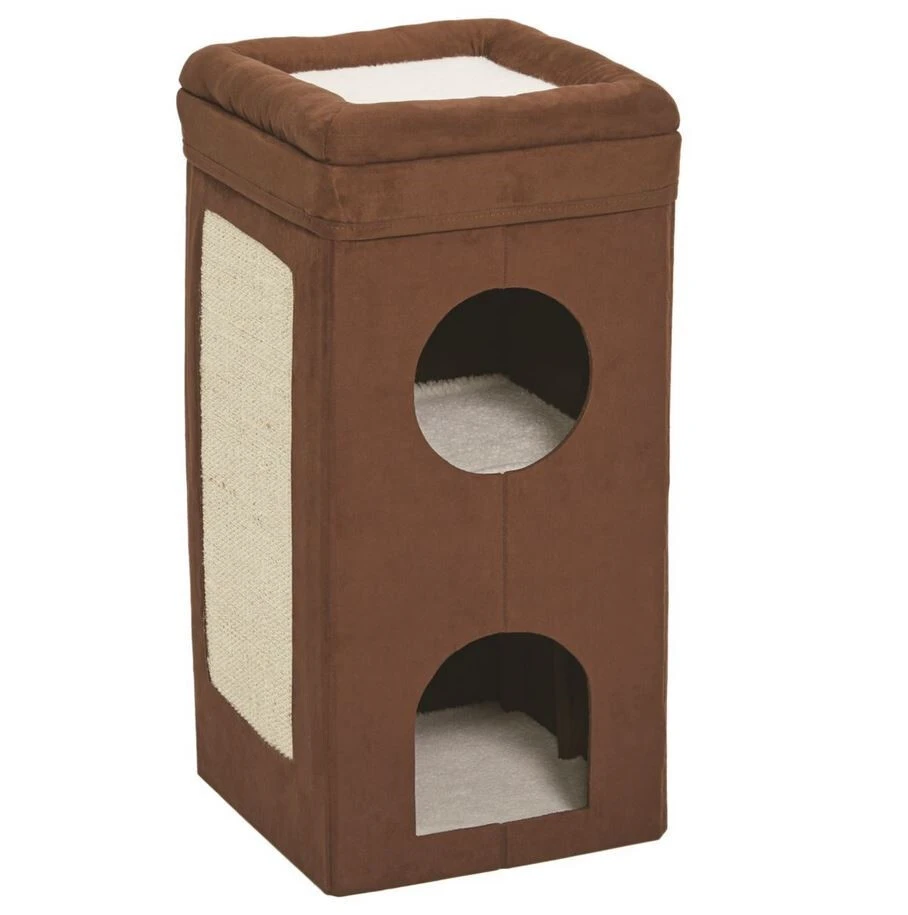 Cube pour Chat Condo Curious Cat Brun - Feline Nuvo Cube Pour Chat Condo Curious Cat Brun - Feline Nuvo -Animobouffe Magasin mw02102 1 optimize