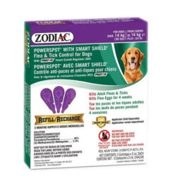 Recharge De Gouttes Anti-puces Pour Chiens De 30lbs & Plus - Zodiac