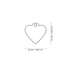 Médaille Pour Animaux Petit Coeur Gris Brillant - MyFamily -Animobouffe Magasin tg1445 2 optimize 1