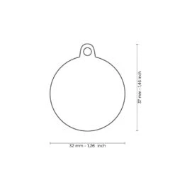 Médaille Pour Animaux Grande Balle De Baseball - MyFamily -Animobouffe Magasin tg2416 2 optimize 1