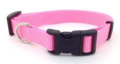 Collier Pour Animaux Ajustable En Nylon Rose - Tuff
