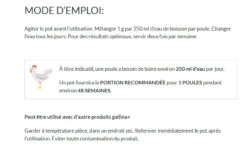 Supplément Vitalité Gallina+ Pour Poules - Baci+ 4 Supplément Vitalité Gallina+ Pour Poules - Baci+ -Animobouffe Magasin y29041 5 optimize