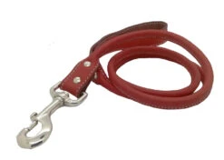 Laisse En Cuir Rond Rouge - Arizona