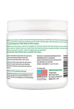 Lingettes Dentaires Pour Chiens Et Chats - Tropiclean -Animobouffe Magasin y94046 3 optimize